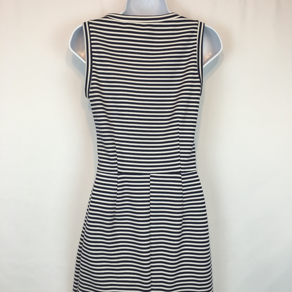 Women's Zara Basic striped dress - Picture 3 of 5